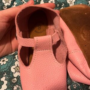 Mon Petit 8C Light Pink Soft Sole Mary Jane Shoes